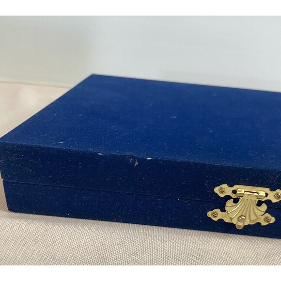 Vtg  Stainless Steel Soup Spoons &  Chopsticks Velvet Case Set of 10 Each - Picture 7 of 11